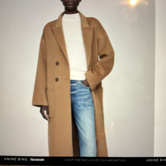 NWT Anine Bing Dylan coat Cashmere and wool - Picture 2 of 8